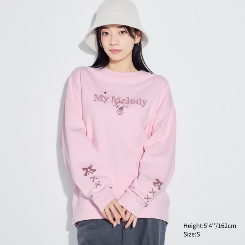 Sweats Uniqlo Sanrio characters Long-Sleeve Femme Rose | 2640529