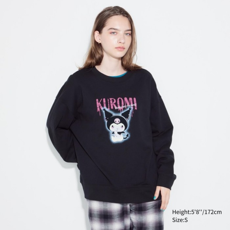 Sweats Uniqlo Sanrio characters Long-Sleeve Femme Noir | 4167306