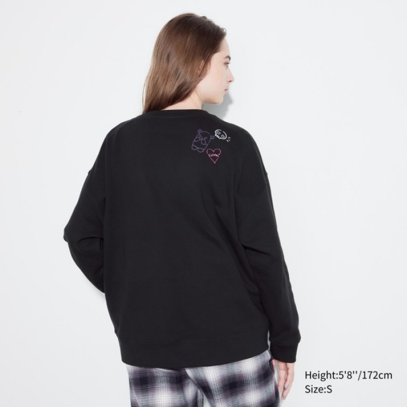 Sweats Uniqlo Sanrio characters Long-Sleeve Femme Noir | 4167306