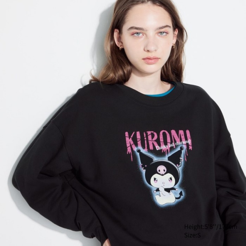 Sweats Uniqlo Sanrio characters Long-Sleeve Femme Noir | 4167306