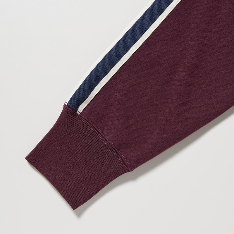 Sweats Uniqlo Side-stripe Homme Bordeaux | 7744161