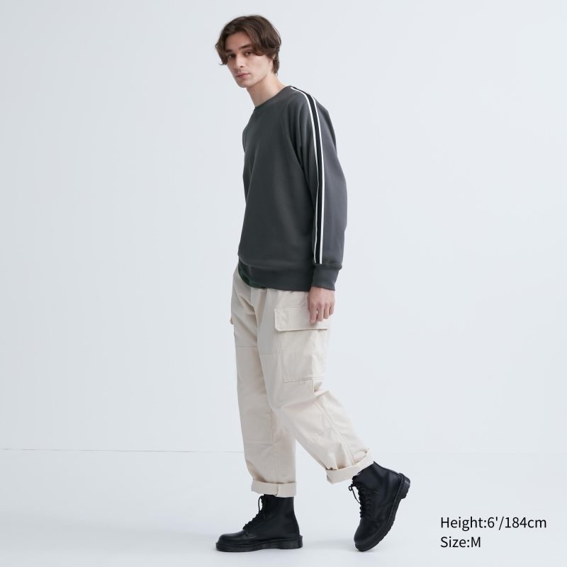 Sweats Uniqlo Side-stripe Homme Grise | 1266270