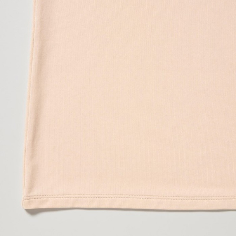 T Shirts Uniqlo AIRism Scoop Neck Short-Sleeve Femme Blanche | 3109142