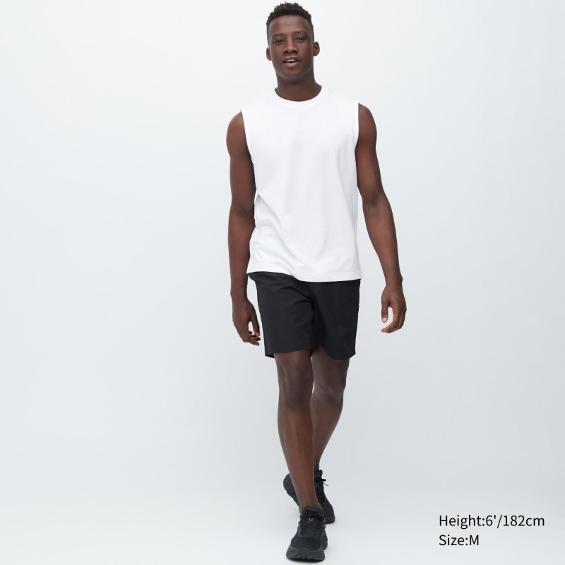 T Shirts Uniqlo Airism Cotton Sleeveless Homme Blanche | 3386578
