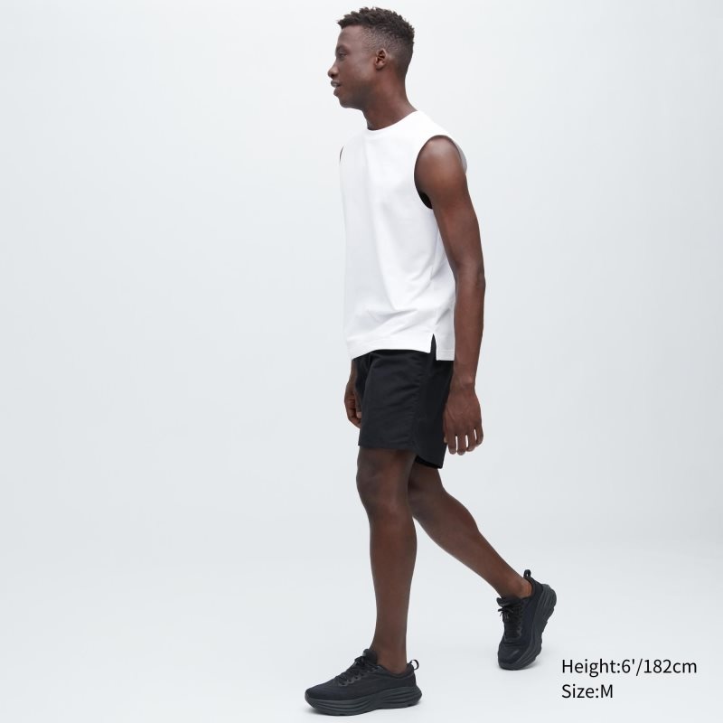 T Shirts Uniqlo Airism Cotton Sleeveless Homme Blanche | 3386578