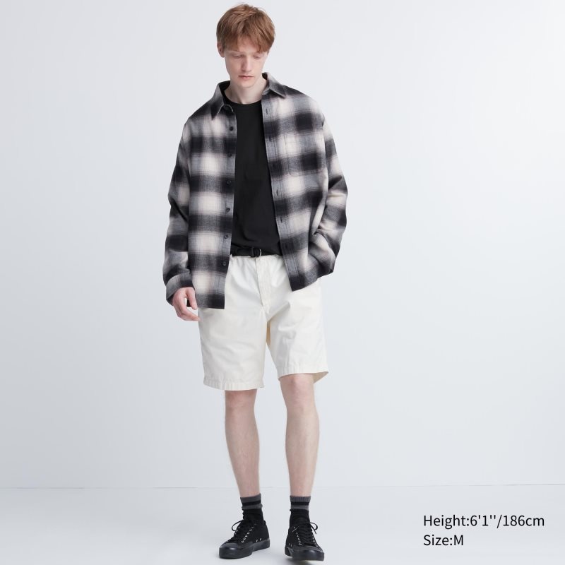 T Shirts Uniqlo Airism Cotton Uv Protection Crew Neck Homme Noir | 3569944