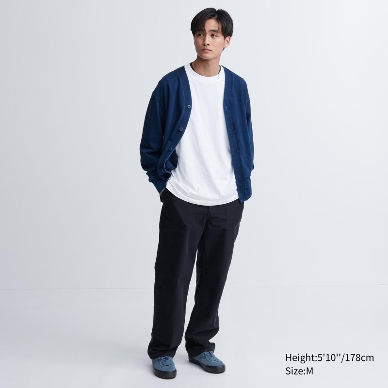 T Shirts Uniqlo Airism Cotton Uv Protection Crew Neck Homme Blanche | 856374