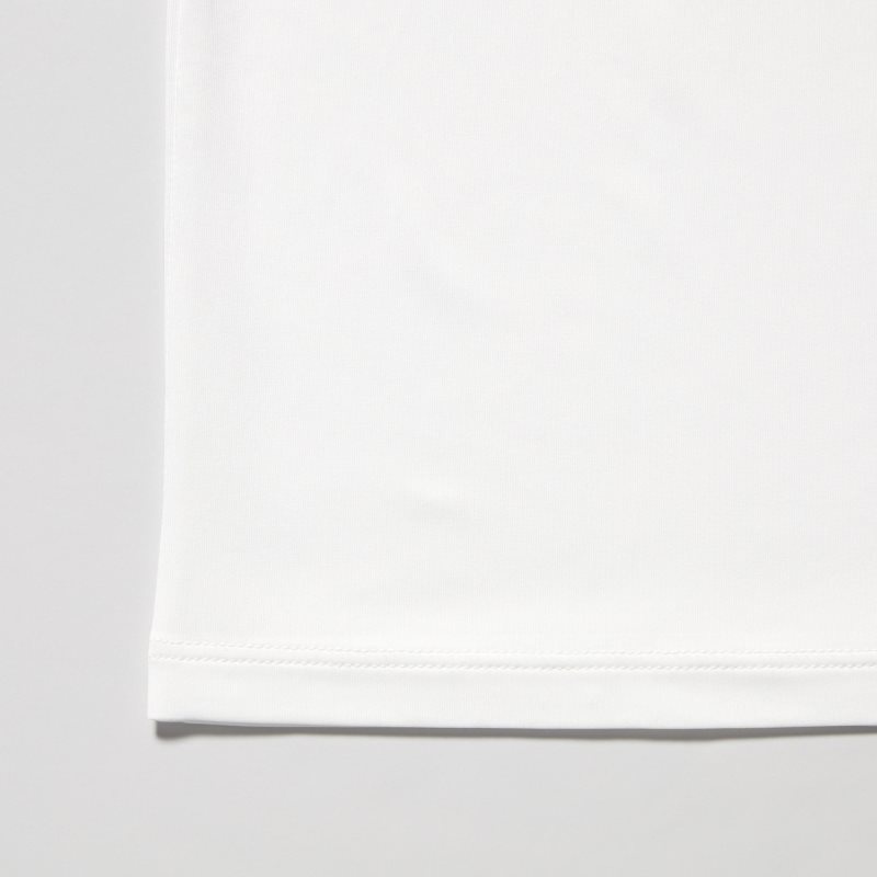 T Shirts Uniqlo Airism Crew Neck Short-sleeve Homme Blanche | 5534352
