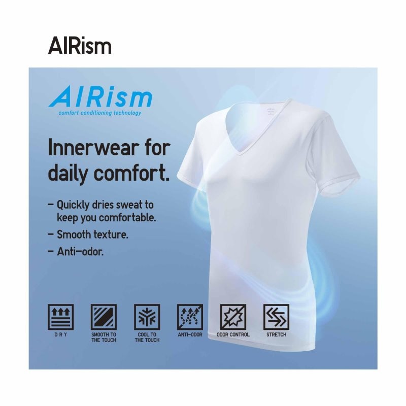 T Shirts Uniqlo Airism Crew Neck Short-sleeve Homme Grise | 9755536
