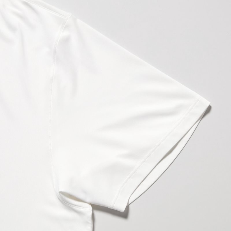T Shirts Uniqlo Airism V-neck Short-sleeve Homme Blanche | 1177025