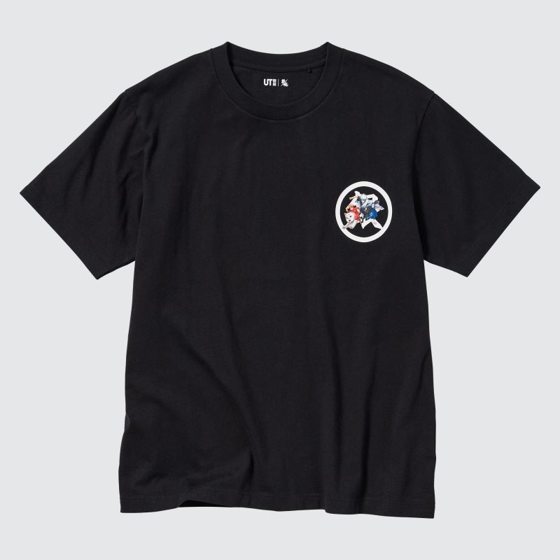 T Shirts Uniqlo Anime Gintama Ut Short-sleeve Graphic Homme Noir | 7760523