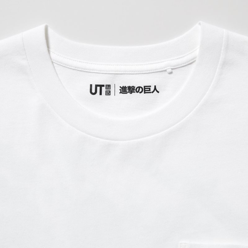 T Shirts Uniqlo Attack On Titan Ut Short-sleeve Graphic Wings Of Freedom Homme Blanche | 7498246