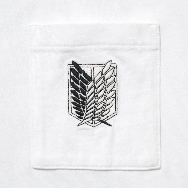 T Shirts Uniqlo Attack On Titan Ut Short-sleeve Graphic Wings Of Freedom Homme Blanche | 7498246