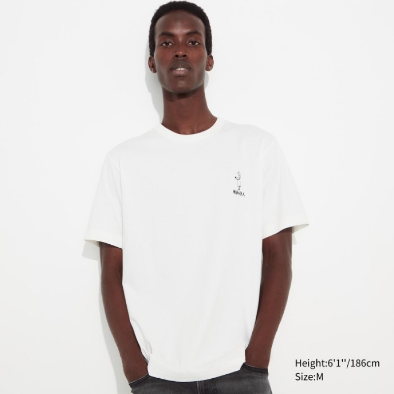 T Shirts Uniqlo Attack on Titan UT Short Sleeve Femme Blanche | 429439