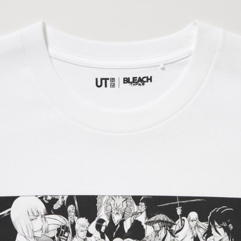 T Shirts Uniqlo BLEACH: Thousand-Year Blood War UT Short-Sleeve Femme Blanche | 4350003