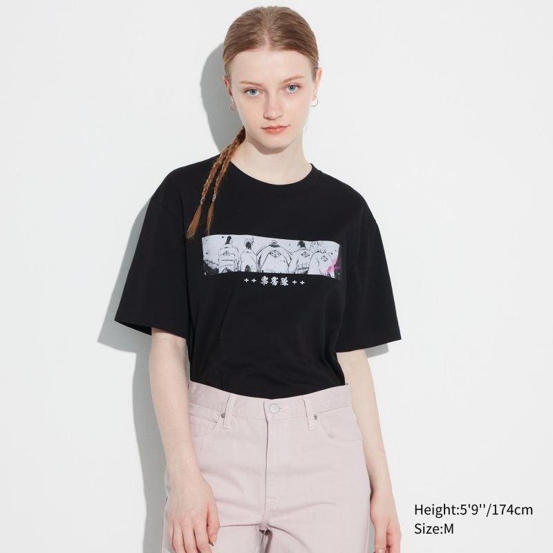 T Shirts Uniqlo Bleach: Thousand-year Blood War Ut Short-sleeve Graphic Homme Noir | 8355444