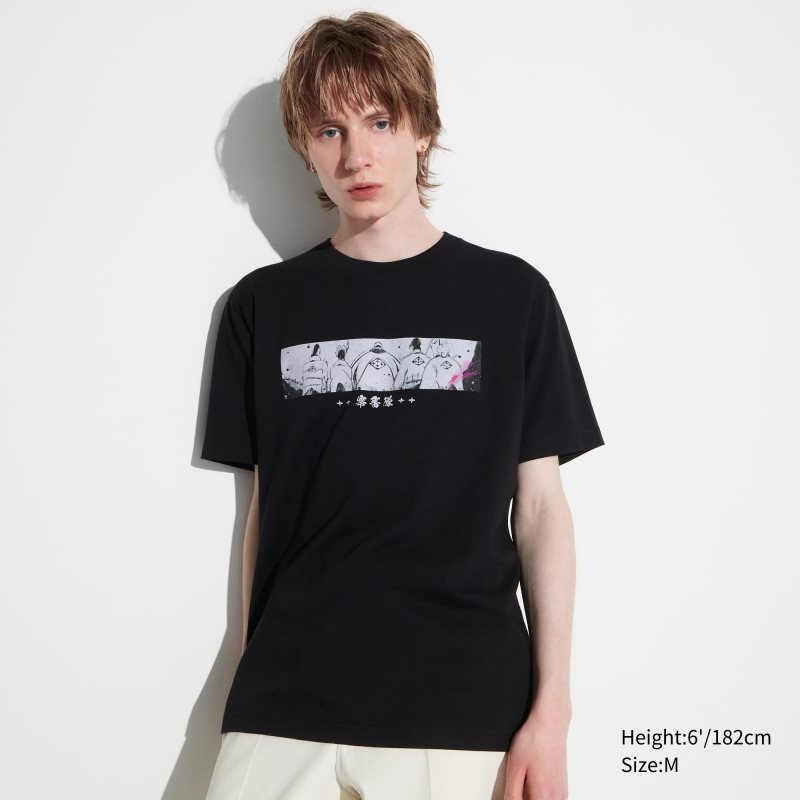 T Shirts Uniqlo Bleach: Thousand-year Blood War Ut Short-sleeve Graphic Homme Noir | 8355444