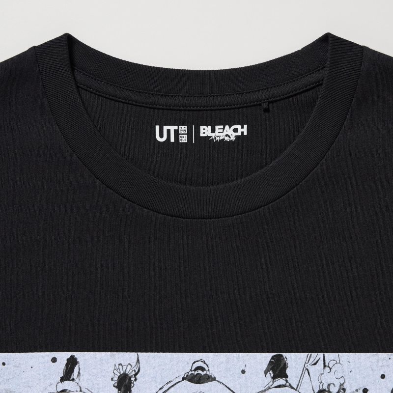 T Shirts Uniqlo Bleach: Thousand-year Blood War Ut Short-sleeve Graphic Homme Noir | 8355444
