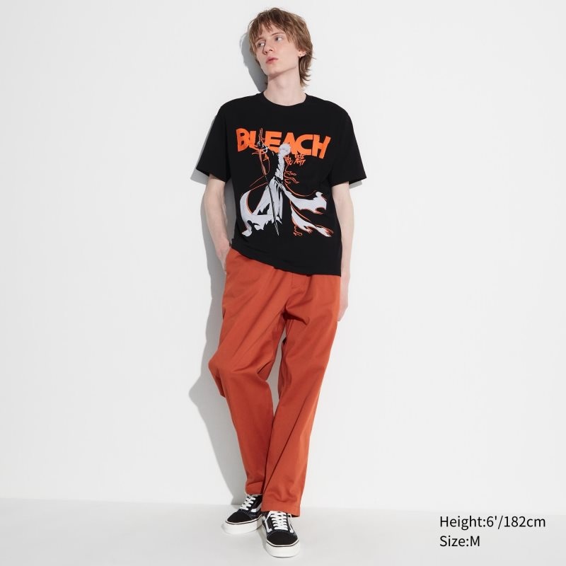 T Shirts Uniqlo Bleach: Thousand-year Blood War Ut Short-sleeve Graphic Homme Noir | 4374373