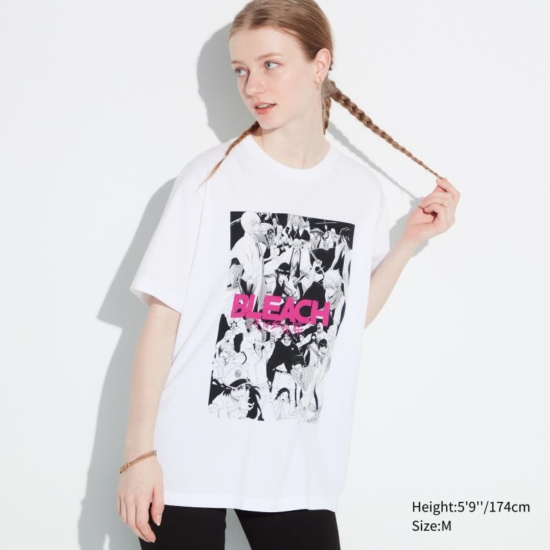 T Shirts Uniqlo Bleach: Thousand-year Blood War Ut Short-sleeve Graphic Homme Blanche | 6528928
