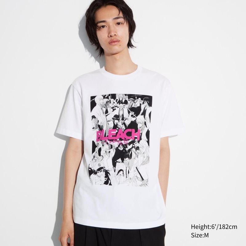 T Shirts Uniqlo Bleach: Thousand-year Blood War Ut Short-sleeve Graphic Homme Blanche | 6528928