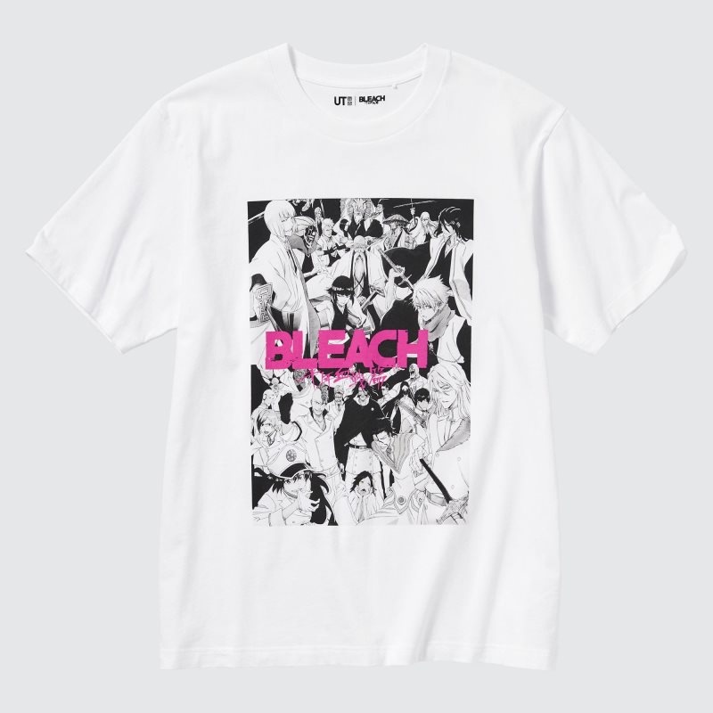 T Shirts Uniqlo Bleach: Thousand-year Blood War Ut Short-sleeve Graphic Homme Blanche | 6528928