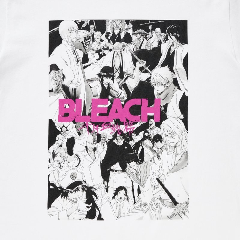 T Shirts Uniqlo Bleach: Thousand-year Blood War Ut Short-sleeve Graphic Homme Blanche | 6528928
