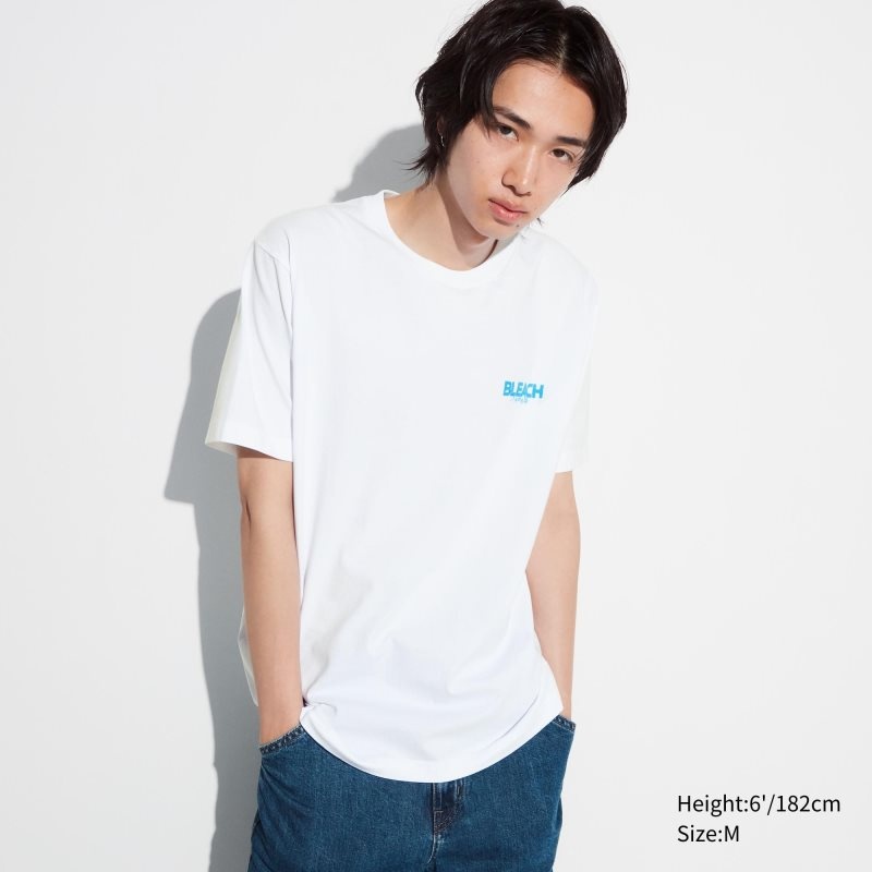 T Shirts Uniqlo Bleach: Thousand-year Blood War Ut Short-sleeve Graphic Homme Blanche | 9083187
