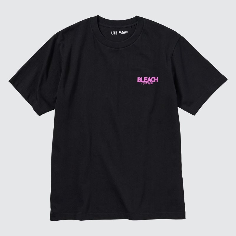 T Shirts Uniqlo Bleach: Thousand-year Blood War Ut Short-sleeve Graphic Homme Noir | 100612