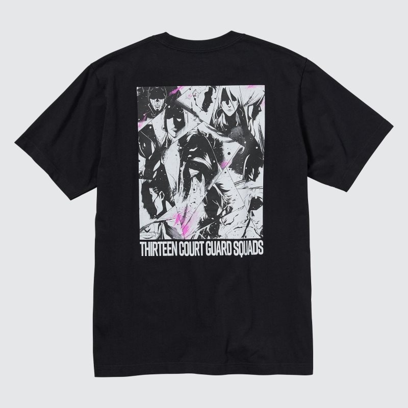 T Shirts Uniqlo Bleach: Thousand-year Blood War Ut Short-sleeve Graphic Homme Noir | 100612