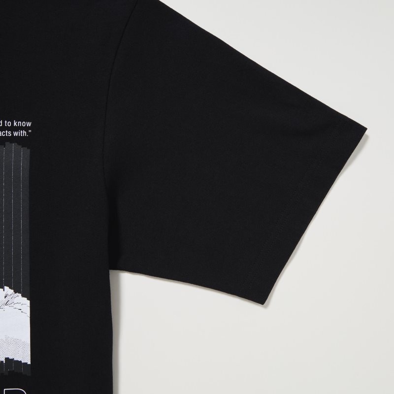 T Shirts Uniqlo Chainsaw Man × Kosuke Kawamura Short Sleeve Ut Oversized Homme Noir | 6918882
