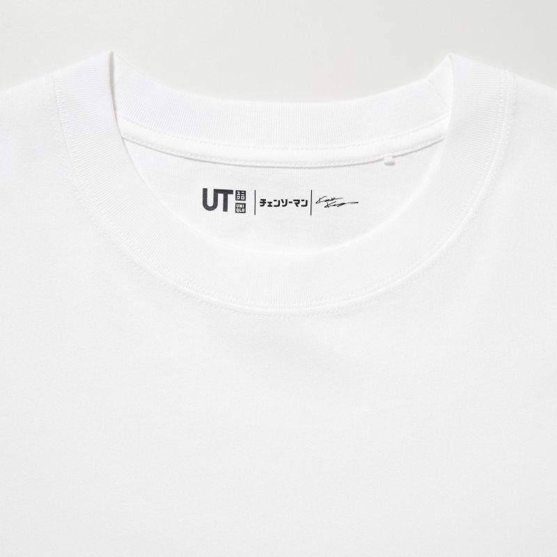 T Shirts Uniqlo Chainsaw Man × Kosuke Kawamura Ut Long-sleeve Graphic Homme Blanche | 6649713