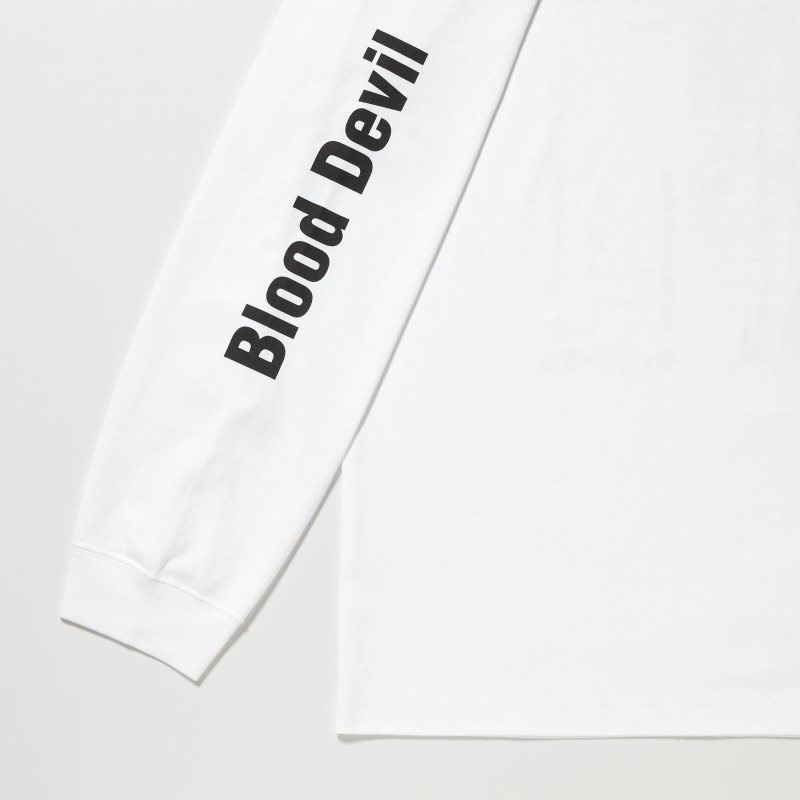 T Shirts Uniqlo Chainsaw Man × Kosuke Kawamura Ut Long-sleeve Graphic Homme Blanche | 8762766