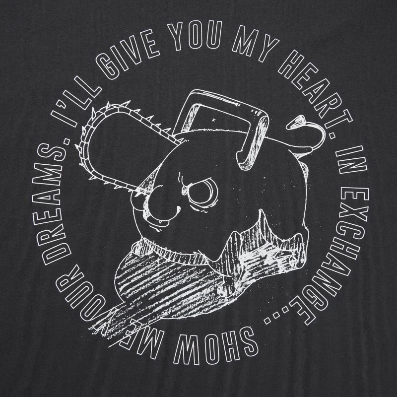 T Shirts Uniqlo Chainsaw Man × Kosuke Kawamura Ut Long-sleeve Graphic Homme Grise | 750621