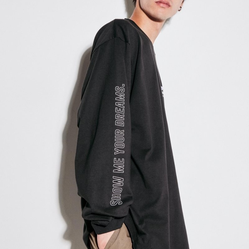T Shirts Uniqlo Chainsaw Man × Kosuke Kawamura Ut Long-sleeve Graphic Homme Grise | 750621