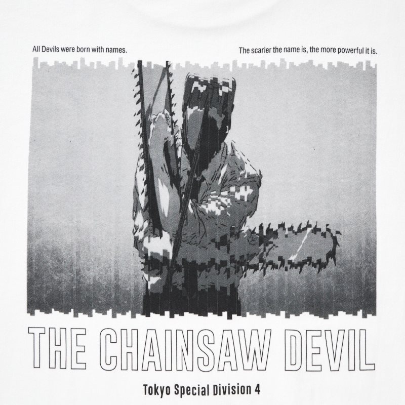 T Shirts Uniqlo Chainsaw Man × Kosuke Kawamura Short Sleeve Ut Oversized Homme Blanche | 3310935