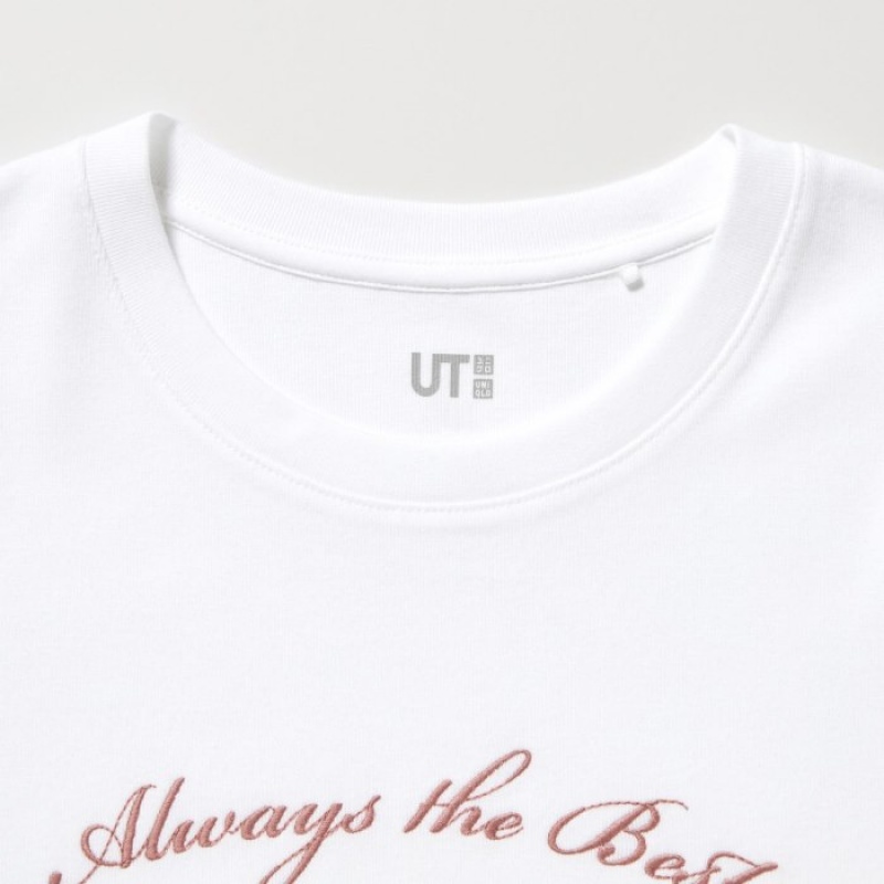 T Shirts Uniqlo Collection UT Short-Sleeve Femme Blanche | 7881980