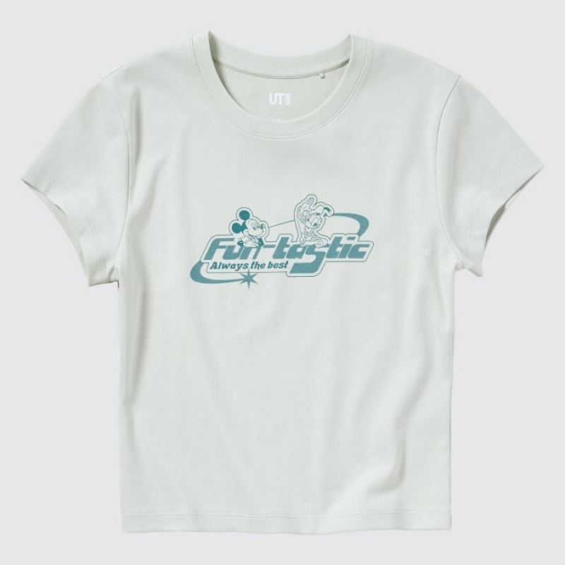 T Shirts Uniqlo Collection UT Short-Sleeve Femme Vert | 5855192