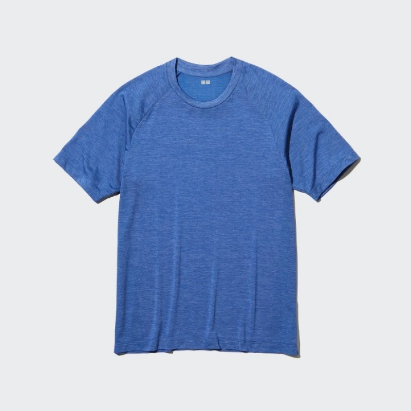 T Shirts Uniqlo DRY-EX Crew Neck Short-Sleeve Printed Femme Blanche | 7103860