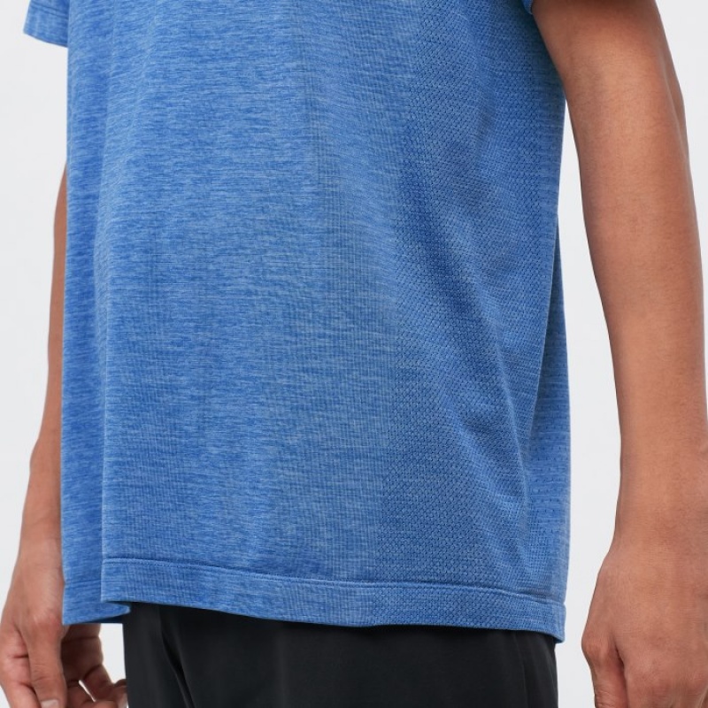 T Shirts Uniqlo DRY-EX Crew Neck Short-Sleeve Printed Femme Blanche | 7103860