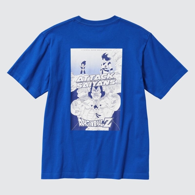 T Shirts Uniqlo Dragon Ball Ut Short-sleeve Graphic Homme Bleu | 4889625