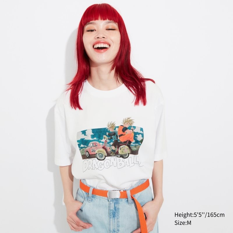 T Shirts Uniqlo Dragon Ball Ut Short-sleeve Graphic Homme Blanche | 6348898