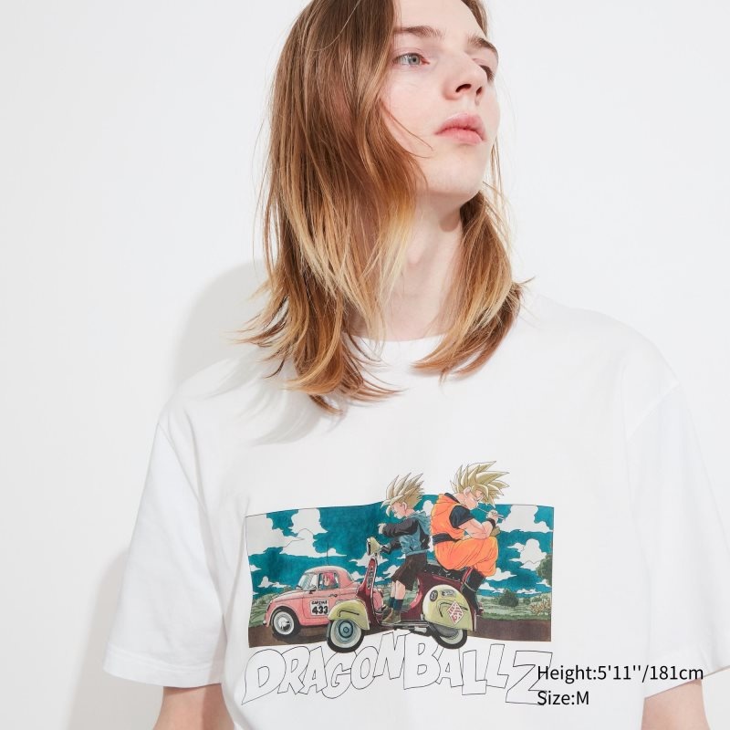 T Shirts Uniqlo Dragon Ball Ut Short-sleeve Graphic Homme Blanche | 6348898