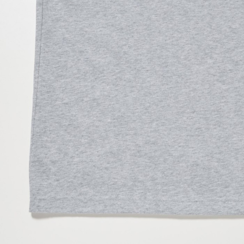 T Shirts Uniqlo Dry Color Crew Neck Short-Sleeve Femme Violette | 3635931