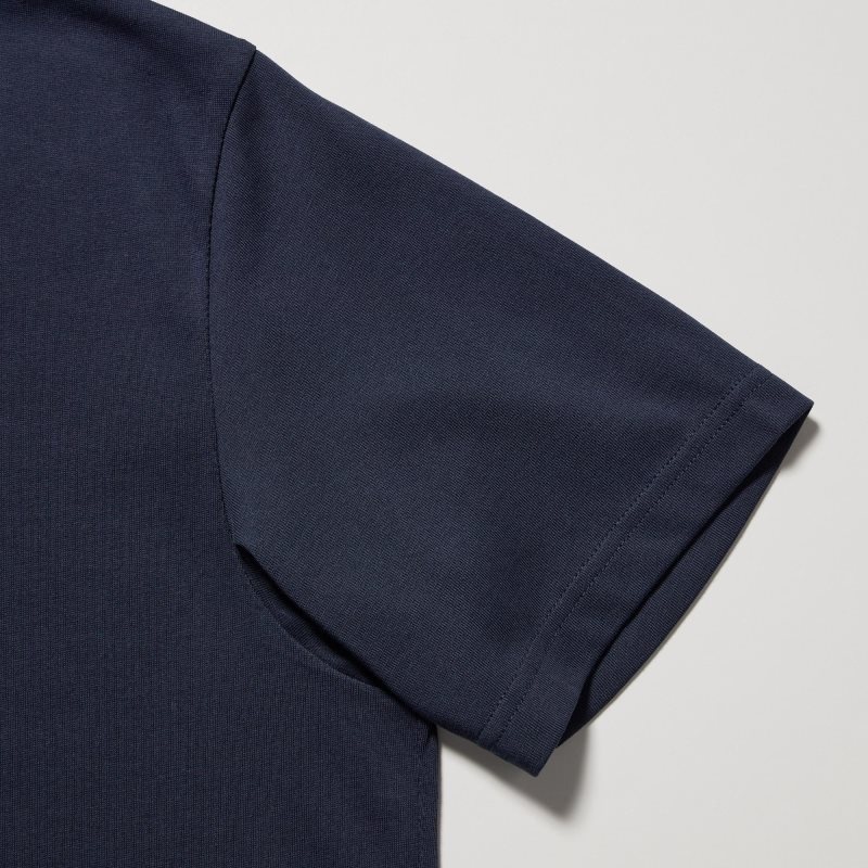 T Shirts Uniqlo Dry Color V-Neck Short-Sleeve Homme Grise | 3637958
