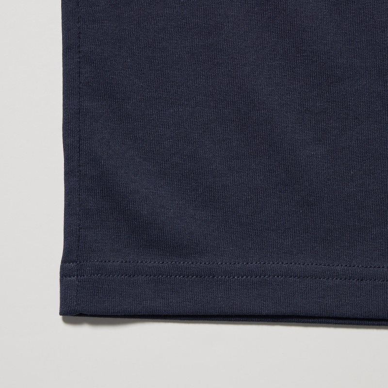 T Shirts Uniqlo Dry Color V-Neck Short-Sleeve Homme Grise | 3637958