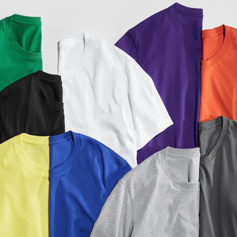 T Shirts Uniqlo Dry Crew Neck Short-sleeve Color Homme Vert | 26972
