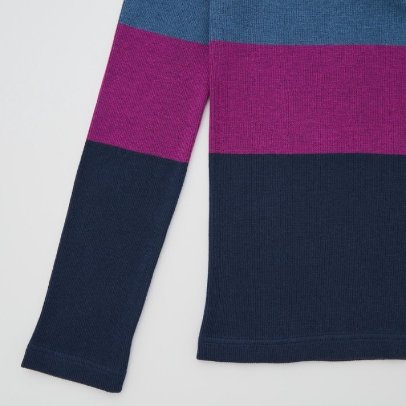 T Shirts Uniqlo HEATTECH Seamless Ribbed Extra Warm Femme Rouge | 198545