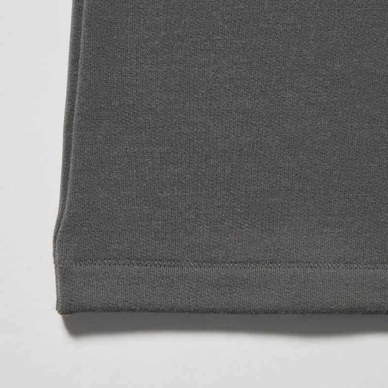 T Shirts Uniqlo HEATTECH Ultra Warm Crew Neck Long-Sleeve Femme Grise | 1468591