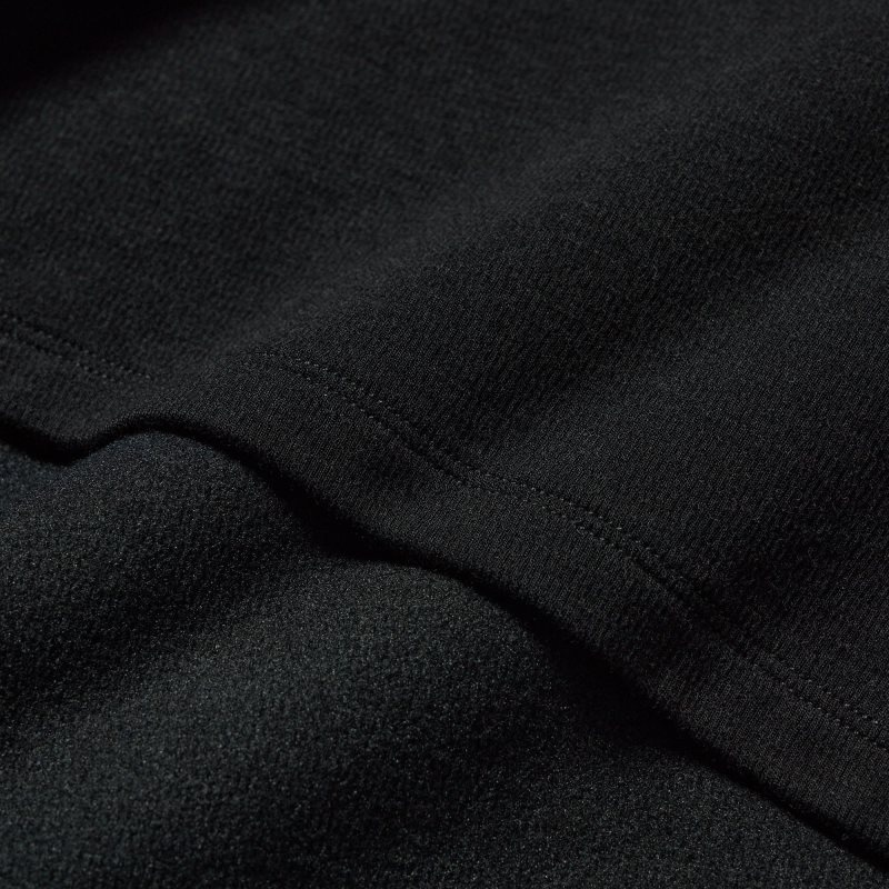 T Shirts Uniqlo HEATTECH Ultra Warm Crew Neck Long-Sleeve Homme Noir | 5883590